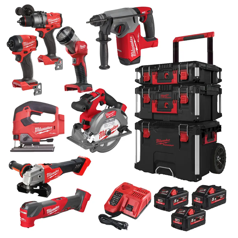 Milwaukee M18 FPP8E-553P gereedschapset